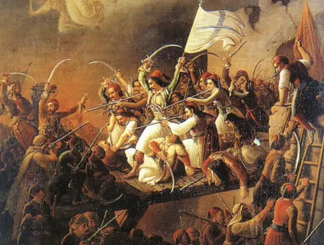 Ο πίνακας του Θεόδωρου Βρυζάκη για την Έξοδο του Μεσολογγίου, θέμα των «Ελεύθερων Πολιορκημένων» του Σολωμού