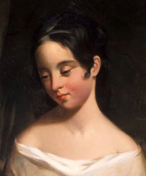 Πορτρέτο της Virginia Clemm Poe, ακουαρέλα του 1847 που ζωγραφίστηκε μετά τον θάνατό της