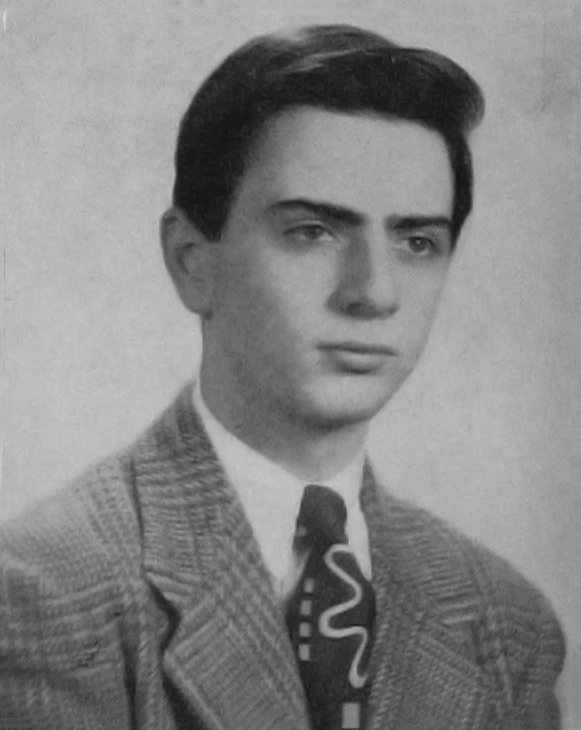 Ο Carl Sagan στη σχολική επετηρίδα του Rahway High School, το 1951