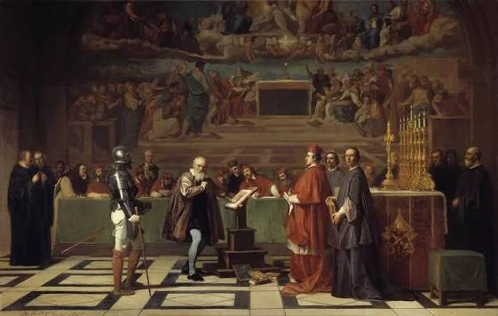 Ο Galileo Galilei μπροστά στην Ιερά Εξέταση, πίνακας του Cristiano Banti, 19ος αιώνας