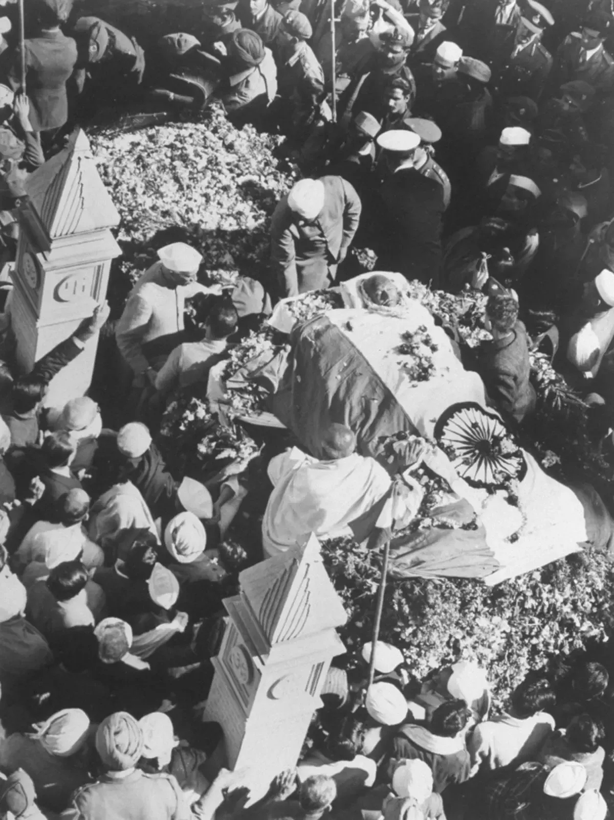 Η κηδεία του Γκάντι στο Δελχί το 1948
