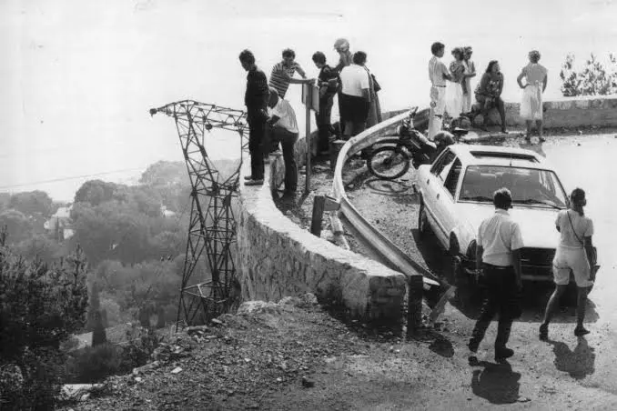 Η στροφή στον ορεινό δρόμο της La Turbie όπου έπεσε το αυτοκίνητο της Grace Kelly