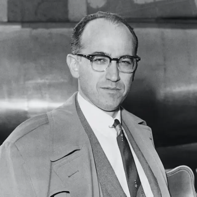 Πορτρέτο του Jonas Salk, του γιατρού που ανέπτυξε το εμβόλιο της πολιομυελίτιδας