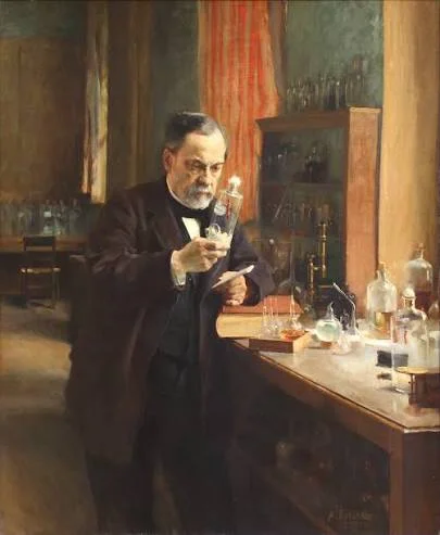 Ο Louis Pasteur στο εργαστήριό του, πίνακας του 1885