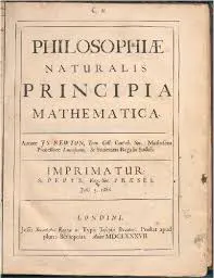 Το εξώφυλλο της πρώτης έκδοσης των Principia Mathematica του Isaac Newton, 1687