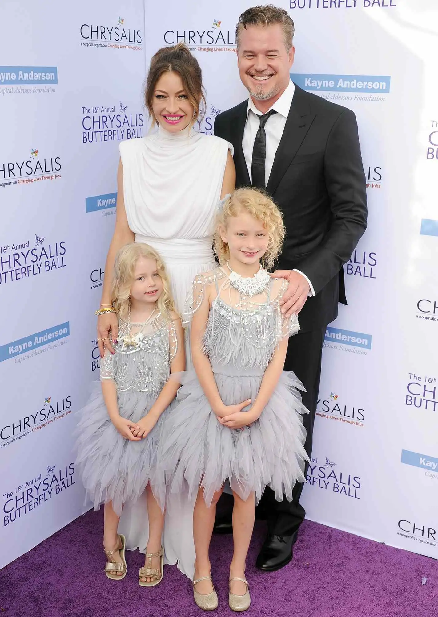 Ο Eric Dane και η Rebecca Gayheart με τις κόρες τους στο Butterfly Ball