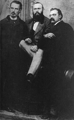 Ο Friedrich Nietzsche με φίλους του, σε ομαδική φωτογραφία