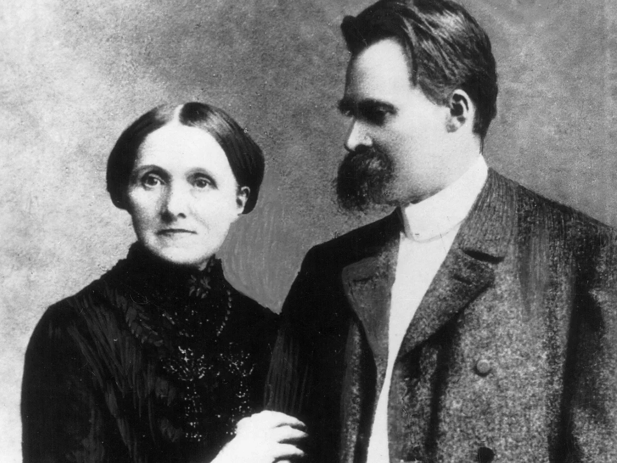 Ο Friedrich Nietzsche με τη μητέρα του, Franziska