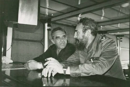Ο Gabriel García Márquez με τον Fidel Castro