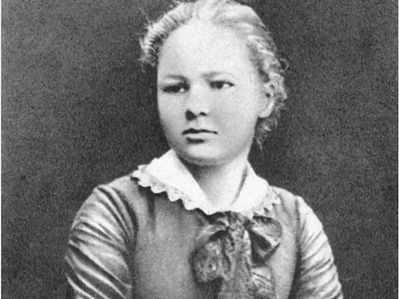 Η Maria Skłodowska, μετέπειτα Marie Curie, σε φωτογραφία του 1883, στα 16 της