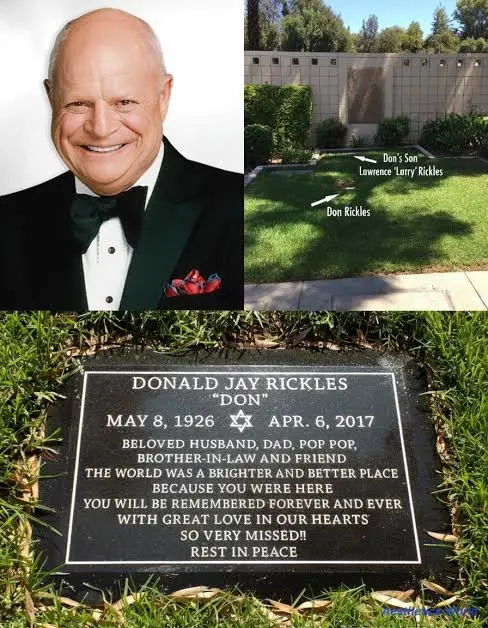 Ο τάφος του Don Rickles στο Courts of Tanach του νεκροταφείου Mount Sinai Memorial Park