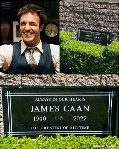 Η πλάκα του James Caan στο νεκροταφείο Eden Memorial Park