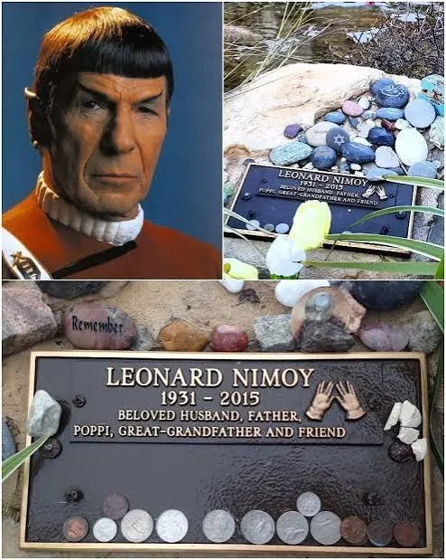 Ο τάφος του Leonard Nimoy στο Garden of Solomon του νεκροταφείου Hillside Memorial Park