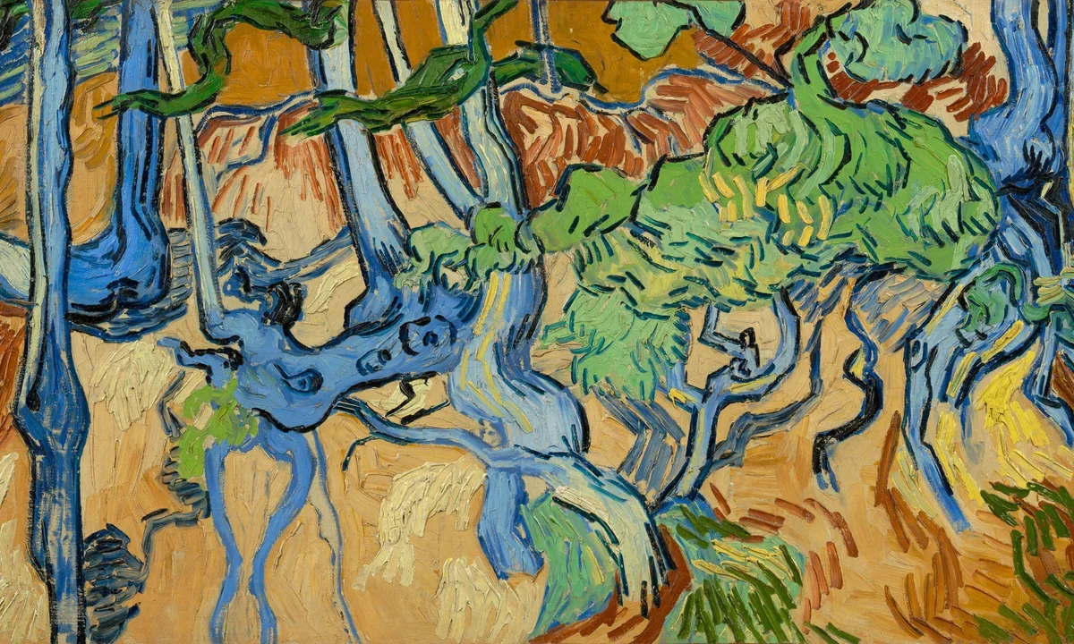 Tree Roots, πίνακας του Vincent van Gogh από το Auvers-sur-Oise το 1890 και πιθανό τελευταίο έργο του