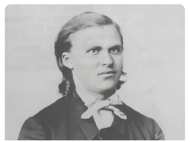 Ο νεαρός Friedrich Nietzsche, ξυρισμένος, σε πορτρέτο